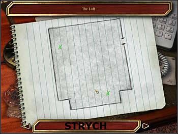 Dostajesz się tu z pralni, wgramoliwszy się po drabinie na górę - Strych | Piętro | Safecracker - Safecracker - poradnik do gry