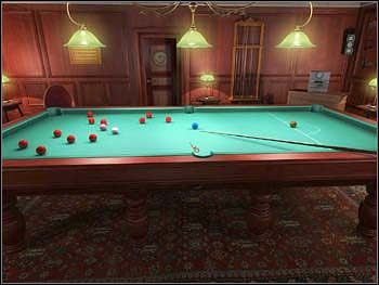 Niezbędne do tego: wspomniana kartka z zasadami gry w snookera (z sejfu nr 20 w żółtym pokoju) i przepustka magnetyczna (z tego samego sejfu), którą trzeba włożyć w otwór na dole urządzenia - Pokój gier | Piętro | Safecracker - Safecracker - poradnik do gry