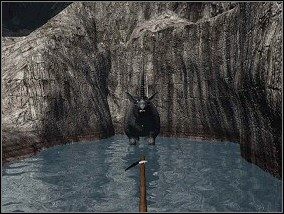 Wsiadłem do wodolotu i rzucając raz po raz kotwicę, ruszyłem do przodu, aż dotarłem do miejsca, gdzie dwa paskudne Fishosaurusy nie pozwoliły mi zaczepić jej ponownie - Rzeka - Amerzone: Testament Odkrywcy - poradnik do gry