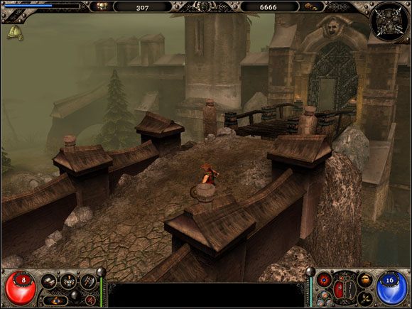 Nareszcie udało nam się osiągnąć cel wędrówki (1) , czyli odnaleźć Zamek Heres Mortus, aczkolwiek musimy przebyć jeszcze kilka mil, nim przekroczymy jego próg - Zamek | Lokacje Frater - Frater - poradnik do gry