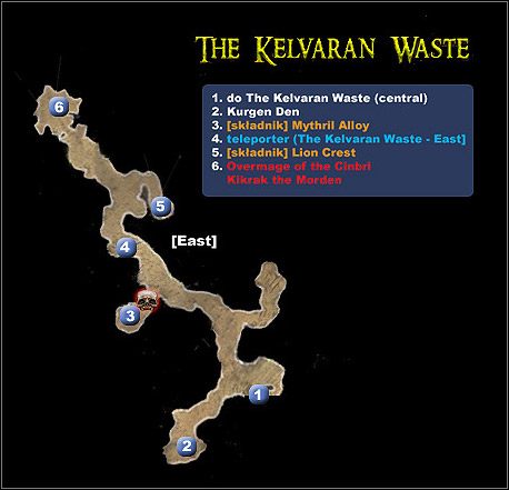 1 - Mapa 07 - The Kelvaran Waste (East) | MAPY | Broken World - Dungeon Siege II: Broken World - poradnik do gry