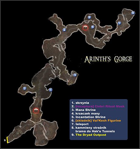 1 - Mapa 09 - Arinths Gorge | MAPY | Broken World - Dungeon Siege II: Broken World - poradnik do gry