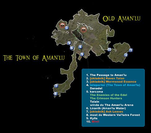 1 - Mapa 12 - The Town of Amanlu, Old Amanlu | MAPY | Broken World - Dungeon Siege II: Broken World - poradnik do gry