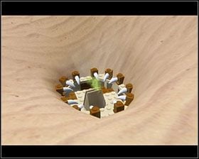 Przejdź na rufę skiffa i zmontuj dźwignię - Episode VI - The Great Pit of Carkoon | Story Mode LEGO Star Wars II - LEGO Star Wars II: The Original Trilogy - poradnik do gry