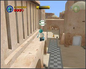 Znowu 3 elementy do skompletowania, tym razem przerośnięte jabłka - Episode IV - Mos Eisley Spaceport | Freeplay Mode - LEGO Star Wars II: The Original Trilogy - poradnik do gry