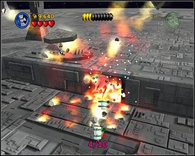 Rozwal niebieską ścianę po prawej stronie pierwszej sekcji poziomu - Episode IV - Rebel Attack | Freeplay Mode - LEGO Star Wars II: The Original Trilogy - poradnik do gry