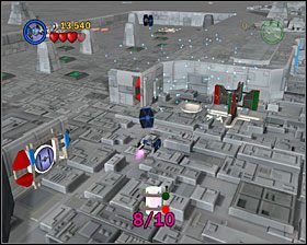 Tuż obok wrót, za którymi znalazłeś #4, znajduje się kołowrotek - Episode IV - Rebel Attack | Freeplay Mode - LEGO Star Wars II: The Original Trilogy - poradnik do gry