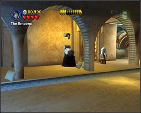 W pokoju, w którym trzymany jest Solo, po lewej stronie jest przejście dla szturmowców - Episode VI - Jabbas Palace | Freeplay Mode - LEGO Star Wars II: The Original Trilogy - poradnik do gry
