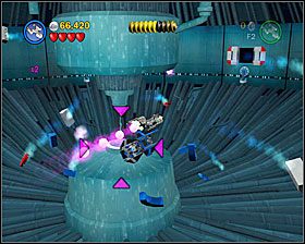 Na dole ekranu w pomieszczeniu z jądrem Gwiazdy Śmierci - Episode VI - Into the Death Star | Freeplay Mode - LEGO Star Wars II: The Original Trilogy - poradnik do gry