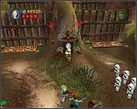 Stań na jednym z przycisków, a reszta postaci podzieli się i stanie na pozostałych - Episode VI - The Battle of Endor | Story Mode LEGO Star Wars II - LEGO Star Wars II: The Original Trilogy - poradnik do gry