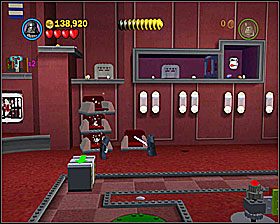 Poniżej miejsca trzeciego pojedynku z Imperatorem użyj tunelu dla małej postaci i zepchnij skrzynię, po czym strzel w jej pozostałości - Episode VI - Jedi Destiny | Freeplay Mode - LEGO Star Wars II: The Original Trilogy - poradnik do gry