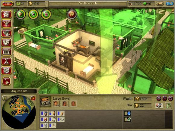 Oto jeden z celów misji: Large Hovel w całej okazałości. - Misja 6. Tarentum | Kampania cywilna | CivCity Rome - CivCity: Rome - poradnik do gry