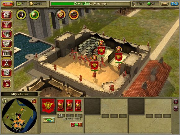 Trzy kohorty Legionary, nie ma tu miejsca na welitów. - Misja 1. Cyrene | Kampania wojskowa | CivCity Rome - CivCity: Rome - poradnik do gry