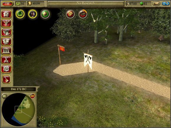 Droga do chorągwi przyspieszy wymarsz wojsk. Wybudować! - Misja 2. Mediolanum | Kampania wojskowa | CivCity Rome - CivCity: Rome - poradnik do gry