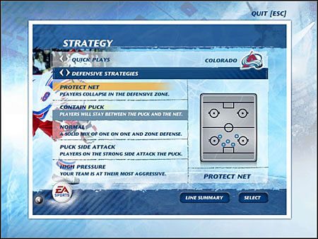 Drugie rozwiązanie sprawdza się bardzo dobrze przeciwko każdej drużynie - Dynasty Mode, Strategy - Quick Playes | Game Mods w NHL 07 - NHL 07 - poradnik do gry