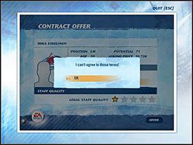 Możemy zostawić podpisywanie kontraktów komputerowi, jednak sztuczna inteligencja nigdy nie spisze się tutaj tak dobrze jak my sami - Dynasty Mode, Po sezonie | Game Mods w NHL 07 - NHL 07 - poradnik do gry