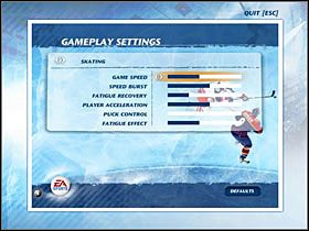 1 - Gameplay Settings | Jak grać w NHL 07 - NHL 07 - poradnik do gry