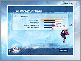 2 - Gameplay Settings | Jak grać w NHL 07 - NHL 07 - poradnik do gry