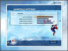 3 - Gameplay Settings | Jak grać w NHL 07 - NHL 07 - poradnik do gry