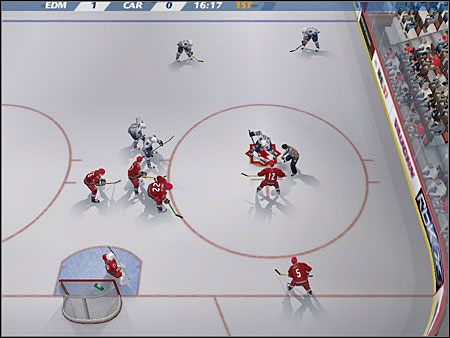 Wznowienie pod bramką przeciwnika. - Faceoffs | Jak grać w NHL 07 - NHL 07 - poradnik do gry