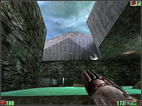 Po eksploracji, wyjdź z wioski i idź prosto, aż do lewitującego statku kosmicznego - 9. Harobed Village | Unreal - Unreal - poradnik do gry