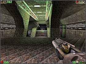 Po lewej zobaczysz wysoki pręt z zielonym pasem - 33. Mothership Core | Unreal - Unreal - poradnik do gry