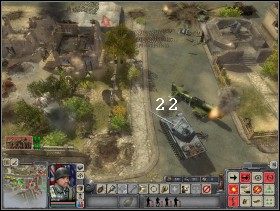 Ukryj się za budynkami po prawej i pomóż kompanom SI odeprzeć kontratak - Misja 3 | Kampania aliancka | Faces of War Oblicza Wojny - Faces of War: Oblicza Wojny - poradnik do gry