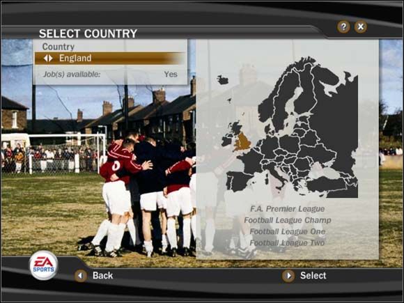 Teraz przechodzimy do wyboru klubu - Początki | Tryb menedżerski FIFA 07 - FIFA 07 - poradnik do gry