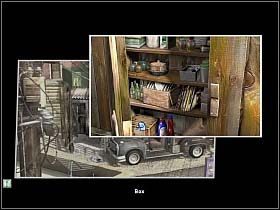 Na przedostatniej półce (po prawej) stoją albumy płytowe (Album), a wśród nich Tango i salsa - mix (Tango and Salsa Mix), czyli rozwiązanie kłopotów Pedra - 1. Plaza Da Nat | Akt 3 | Martin Mystere Operation Dorian Gray - Martin Mystere: Operation Dorian Gray - poradnik do gry