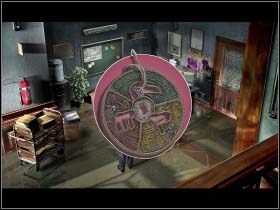 Drzwi do archiwum znajdują się po prawej, a za nimi Martin natrafia na Erikę - 7. Muzeum Donovan S.C. | Akt 4 | Martin Mystere Operation Dorian Gray - Martin Mystere: Operation Dorian Gray - poradnik do gry