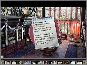 Dostanie się za pomocą medalionu do drugiego pudełka (tego z przesyłki do Martina) przynosi zdobycz w postaci małego kamiennego cylindra - 2. Willa profesora | Akt 7 | Martin Mystere Operation Dorian Gray - Martin Mystere: Operation Dorian Gray - poradnik do gry