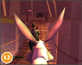 W identyczny sposób załatwiamy myśliwego znajdującego się #13 na następnym moście H i kolejnych w obozie I - [Misje] Droga pod górę | Sezon na Misia - Sezon na Misia - poradnik do gry