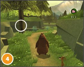 Rzucamy ją w kierunku drzewa B pokazanego na rysunku #5 - [Misje] Tama bobra | Sezon na Misia - Sezon na Misia - poradnik do gry