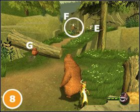 Idąc dalej natkniemy się na kolejnego człowieka i na odznakę #9 - [Misje] Tama bobra | Sezon na Misia - Sezon na Misia - poradnik do gry