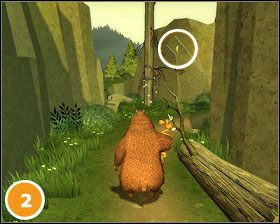 Idąc dalej wpadniemy do wody, gdy wyjdziemy na brzeg warto rozejrzeć się za odznakami - [Misje] Szalony Bóbr - bobry (cześć 2) | Sezon na Misia - Sezon na Misia - poradnik do gry