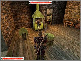 Rozmawiasz z Thorusem i rozmawiasz z nim o awansie - Gniazdo Pełzaczy (4) | Rozdział 2 | Gothic - Gothic - poradnik do gry