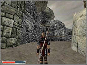 Masz dwie drogi, jedna prowadzi do jaskini, druga na górę (obrazki) - Starożytna magia (5) | Rozdział 3 | Gothic - Gothic - poradnik do gry