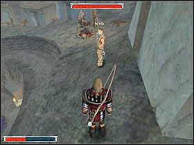 W głębi znajdziesz wejście (obrazek z lewej) - Starożytna magia (8) | Rozdział 3 | Gothic - Gothic - poradnik do gry