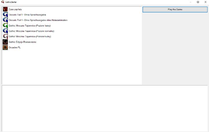 PlayerKit umożliwia uruchamianie czystej wersji gry i zainstalowanych modyfikacji. - Jak uruchomić Gothica na Steam i na nowych Windowsach? - Gothic - poradnik do gry