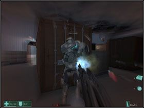 Trafiamy w końcu do hali z kontenerami, okupowanej przez paru wrogich żołnierzy - Zasadzka | Interwał 02 | FEAR Extraction Point - F.E.A.R.: Extraction Point - poradnik do gry