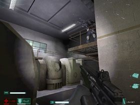 Po paru krokach ujrzymy na ziemi ciało #1 - Pomarańczowa linia (1) | Interwał 03 | FEAR Extraction Point - F.E.A.R.: Extraction Point - poradnik do gry