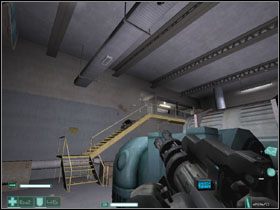 Po wyjściu z poprzedniego pokoju znajdziemy się na korytarzu #1 - Pomarańczowa linia (2) | Interwał 03 | FEAR Extraction Point - F.E.A.R.: Extraction Point - poradnik do gry