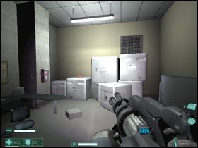 Po wyjściu z windy zaczynamy w #1 - Mroczne Serce (1) | Interwał 05 i 06 (Epilog) | FEAR Extraction Point - F.E.A.R.: Extraction Point - poradnik do gry