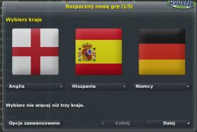 Ukaże Ci się następujący ekran - Kreacja menedżera, wybór ligi i zespołu - Przygotowania - Football Manager 2007 - poradnik do gry