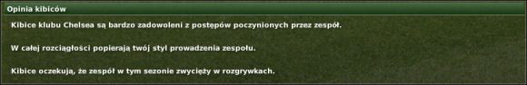 Opinia kibiców/ Supporter Opinion - opinia kibiców na temat menedżera - Zarząd - Przygotowania - Football Manager 2007 - poradnik do gry