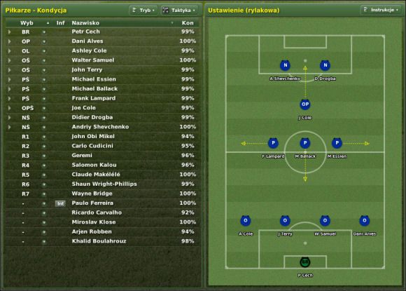 1 - Taktyka cz. I - Zarządzanie drużyną - Football Manager 2007 - poradnik do gry