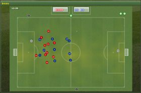 Boisko (Pitch) - podgląd symulacji meczu na boisku - Rozgrywanie meczu cz.1 - Football Manager 2007 - poradnik do gry