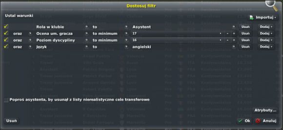 W tym miejscu możemy dokładnie określić, jakiego człowieka potrzebujemy - Zatrudnianie członków sztabu szkoleniowego - Zatrudnianie i negocjacje - Football Manager 2007 - poradnik do gry