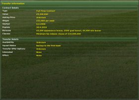 Komplet informacji o piłkarzu z menu zmiennego - Zatrudnianie piłkarzy - Zatrudnianie i negocjacje - Football Manager 2007 - poradnik do gry