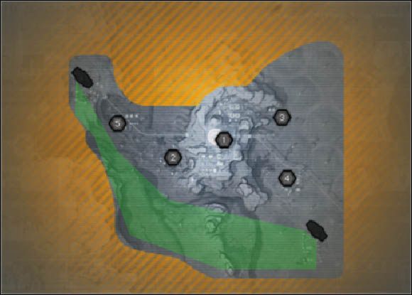 Rozmieszczenie silosów rakietowych pokrywa się z położeniem flag w trybie Conquest - Shuhia Taiba | Analiza map | Battlefield 2142 - Battlefield 2142 - poradnik do gry